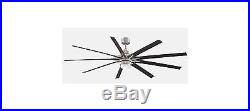 84 Fanimation Odyn 9 Blade LED Ceiling Fan withRemote & Light Kit Brushed Nickel