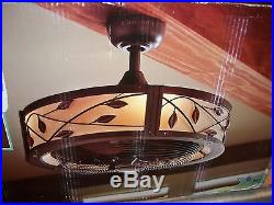 ALLEN + ROTH Eastview 23-in Bronze Ceiling Fan with Light Kit & Remote #LP8074LAZ
