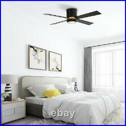 Aiga 52-inch Indoor Smart Ceiling Fan With Wall Control, Dimmable LED Light Kit