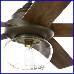 Avonbrook 56 in. LED Bronze Ceiling Fan with Light Kit & Remote Control by HDC