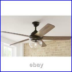 Avonbrook 56 in. LED Bronze Ceiling Fan with Light Kit & Remote Control by HDC