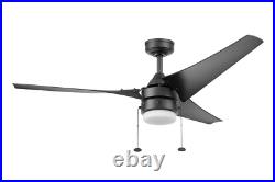 Better Homes & Gardens 56 Black Indoor/Outdoor Ceiling Fan With 3Blades Light Kit
