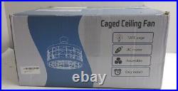 Caged Ceiling Fans with Lights Remote Control, Enclosed Ceiling Fan Lighting Kit