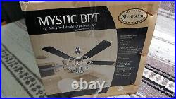Canarm Brushed Pewter 42 5 Blade Ceiling Fan BLACK with Light Kit 052-4381-4