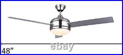 Canarm LTD Calibre BPT 48 Frosted Glass 1 Bulb Light Kit, 48-Inch Ceiling Fan