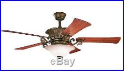 Carre Bronze 56 Ceiling Fan With Light Kit And Remote