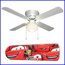 Cars Lightning McQueen Ceiling Fan withLight Kit or Blades Only or Ceiling Lamp