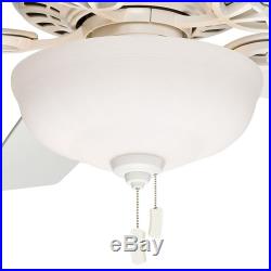 Casablanca 54 Snow White Ceiling Fan Light Kit with 2 CFL Bulbs Free Shipping