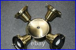 Casablanca Antique Brass K4S-4 2.25 Shade Ceiling Fan Light Kit Fixture Fitter