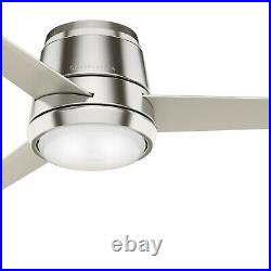 Casablanca Fan 44 in Brushed Nickel Indoor Ceiling Fan with Light Kit, 3 Blades