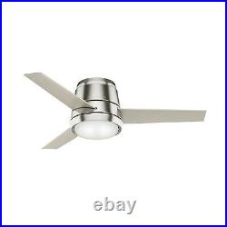 Casablanca Fan 44 in Brushed Nickel Indoor Ceiling Fan with Light Kit, 3 Blades