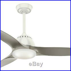Casablanca Fan 44 inch Fresh White Contemporary Ceiling Fan with LED Light Kit
