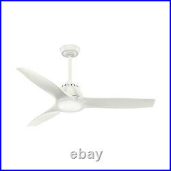Casablanca Fan 52 in Contemporary Fresh White Indoor Ceiling Fan with Light Kit
