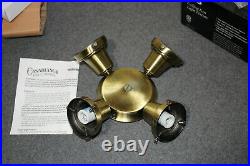 Casablanca K4S-4 Antique Brass Ceiling Fan 4 Light Kit Fixture Fitter 2.25 NOS