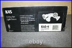 Casablanca K4S-4 Antique Brass Ceiling Fan 4 Light Kit Fixture Fitter 2.25 NOS