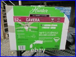 Cavera II 52 in. Indoor Matte Nickel Wifi-Enabled Smart Ceiling Fan withLight Kit