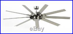 Ceiling Fan 72-in Brushed Nickel Led In/Outdoor Light Kit Remote ENERGY STAR