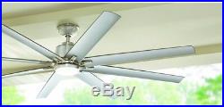 Ceiling Fan 72 in. Integrated LED 8-Blades with Light Kit and Remote Control