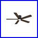 Ceiling Fan Indoor LED Dimmable with Light Kit and Remote Control in Matte Black