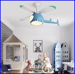 Ceiling Fan LED Kids Bedroom, Indoor Decorative Helicopter AS IS READ