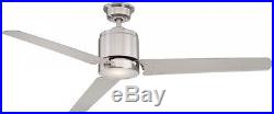 Ceiling Fan LED Light Kit 60-inch Contemporary Brushed Nickel Remote Control New