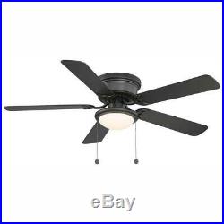 Ceiling Fan LED Light Kit Indoor 3 Speed Reversible Blades Black 52 Inch New