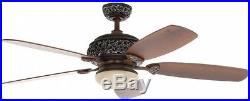 Ceiling Fan Light Kit 52 Reversible Blades 3 Speed Indoor Dual Mount Remote NEW