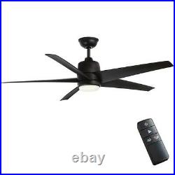 Ceiling Fan Light Kit 54 in. Color Changing Integrated LED Remote-Included Black