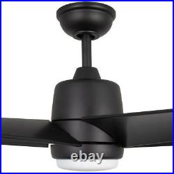 Ceiling Fan Light Kit 54 in. Color Changing Integrated LED Remote-Included Black