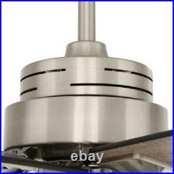 Ceiling Fan Light Kit 70 in. 100 rpm Modern LED Reversible Motor Brushed Nickel