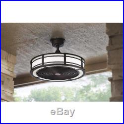 Ceiling Fan Light Kit LED Lamp Enclosed Air Cooler Remote Control Home Decor 23