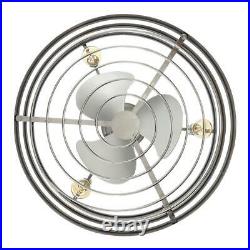 Ceiling Fan Light Kit Remote 24 in. Indoor/Outdoor Brushed Nickel Dual Mount