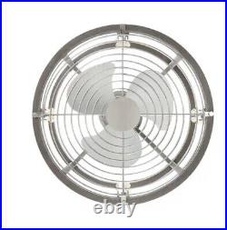 Ceiling Fan Light Kit Remote Indoor Outdoor 21.5 in 3-Blades Brushed Nickel