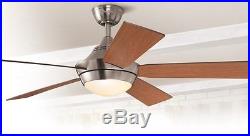 Ceiling Fan Modern Style Decor Indoor with Light Kit and Remote Downrod Mount