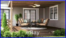 Ceiling Fan With Light Kit 48in Cappuccino Havana LED 5 Palm Blades Tropical New
