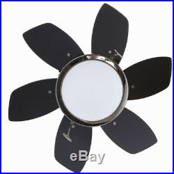 Ceiling Fan With Light Kit Gun Metal 24 Indoor Small Room Reversible 6-Blades