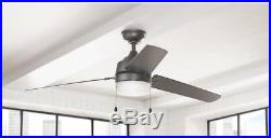 Ceiling Fan With Light Kit Natural Iron 60 Integrated LED Indoor Outdoor Decor