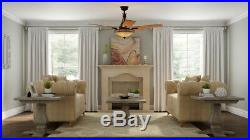 Ceiling Fan With Light Remote Control Kit 60 In. Oil Rubbed Bronze Indoor Decor