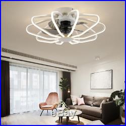 Ceiling Fan With Light kit Remote Control LED Modern Lamp Warm White Bedroom