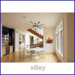 Ceiling Fan with Integrated Light Kit and Remote 9-Blade Commercial Residential