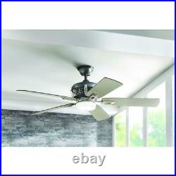 Ceiling Fan with LED Light Kit & Remote 56 in. Brushed Nickel Johns Creek HDC