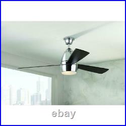 Ceiling Fan with LED Light Kit and Remote Control 52 in. Chrome Nepal HDC