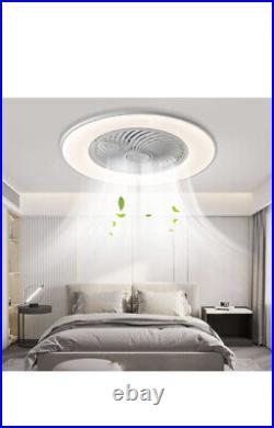 Ceiling Fan with Light -Ceiling Fan Flush Mount- Low Profile 22 Ceiling Fan wit
