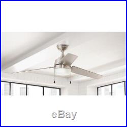 Ceiling Fan with Light Kit 60 in Integrated LED Indoor Outdoor Brushed Nickel New