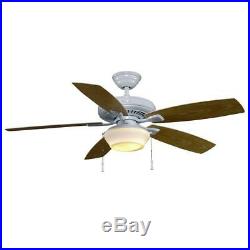 Ceiling Fan with Light Kit Indoor Outdoor LED 5 Blade Gazebo Patio Living Room