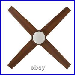 Ceiling Fan with Light Kit LED Indoor Distressed Koa and Remote Control