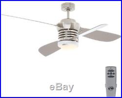 Ceiling Fan with Light Kit Remote Control Counter Rotational Blades Brushed Nickel