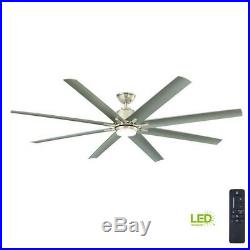 Ceiling Fan with Light Kit Remote Control LED Indoor/Outdoor Brushed Nickel 72