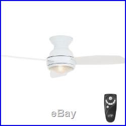 Ceiling Fan with Light Kit and Remote Control Indoor Room Airflow White 44 inch