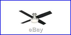 Ceiling Fan with Light Kit and Remote in Brushed Nickel Finish ID 3914810